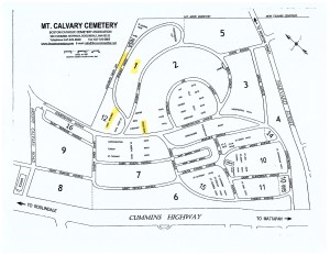 Mt Calvary Available Grave Sections