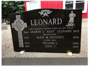 Leonard monument front